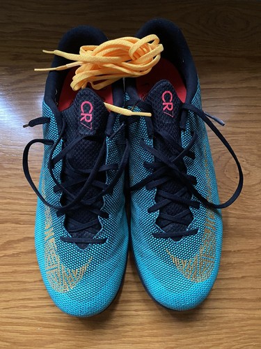 Scarpette da Calcio NIKE VAPORX 12 ACADEMY TF CR7 Tg. 42.5 Blu-verde-fucsia  | eBay