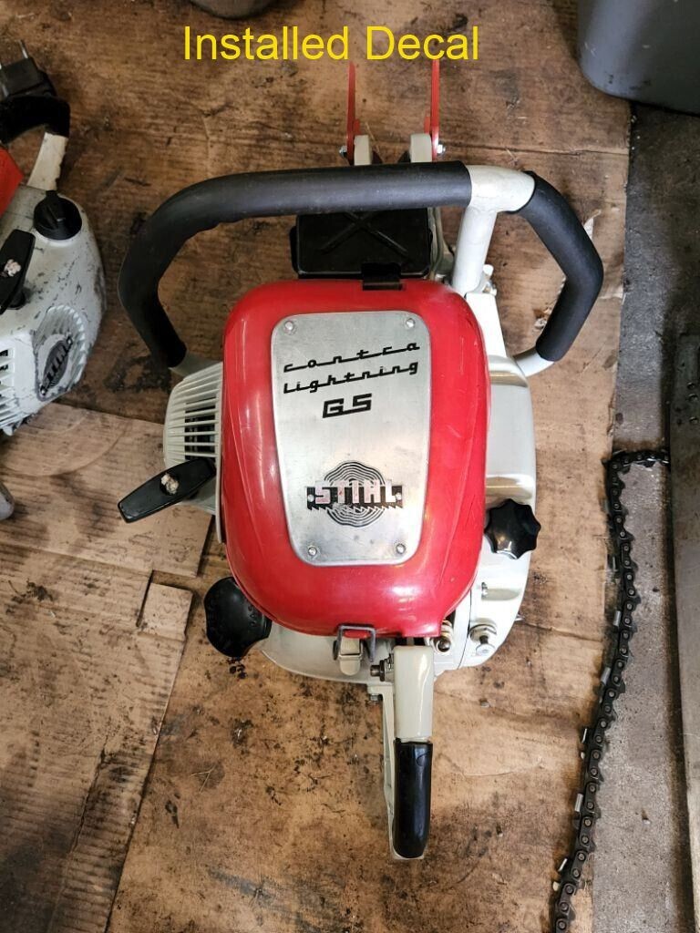 Cylinder Cover decals for Stihl Contra Lightning, G, S, or GS