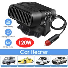 Portable Electric Car Heater 12V 120W Heating Fan Defogger Defroster Demister US
