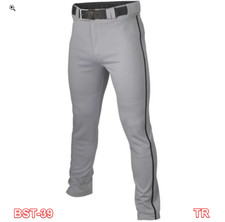 Easton Youth Bio-Dri Rival Piped Pants, Youth Baseball Pants Grey/Black, Small