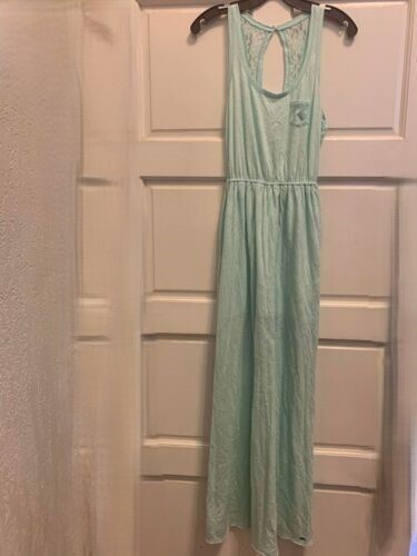 EUC Hollister Mint Green Lacey Maxi Dress