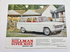 HILLMAN SUPER MINX ESTATE SALES BROCHURE 1960'S