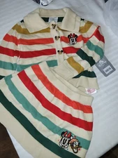 Disney Baby Disney Store Minnie Mouse  Cardigan Sweater & Skirt Set Suit 2t 