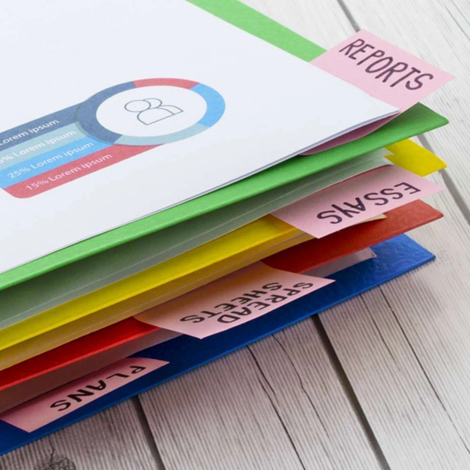 (12/Pack) BAZIC Assorted Color 8-Pocket Folder - Image 3 of 4