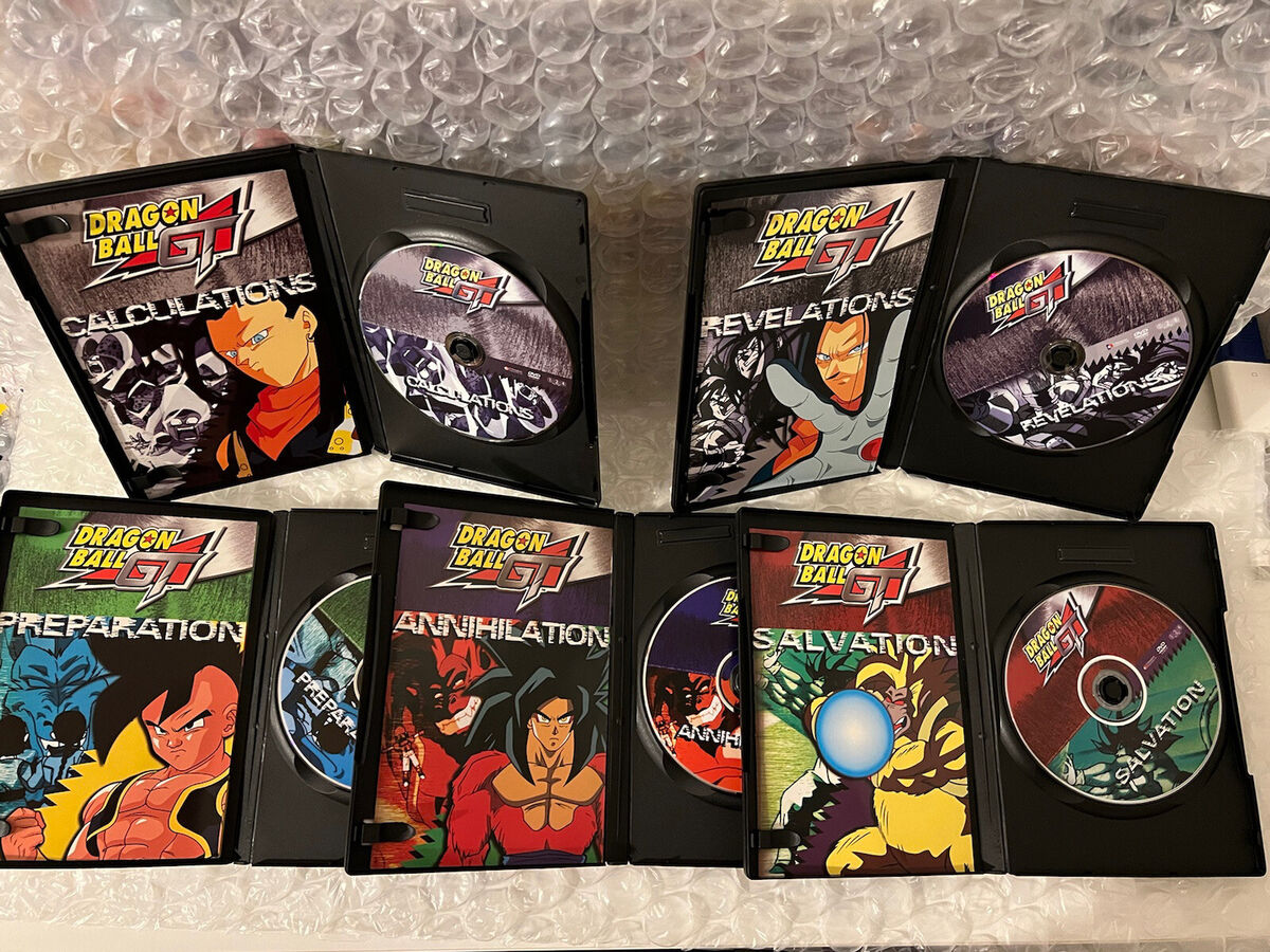 Dragon Ball GT Revelations, Calculations, Reaction 3 DVD's Lot