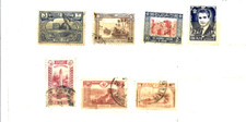 7 Timbres : Iraq Jordanie Empire Ottoman