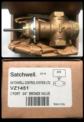 Satchwell VZ1451 2 Port 3/4'' Bronze Regelventil HVAC BMS