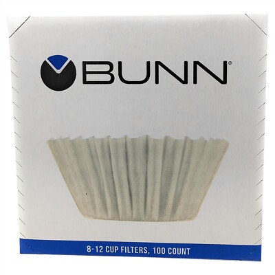 Bunn Coffee Maker Coffee filter, White, 10 cup - 100 count