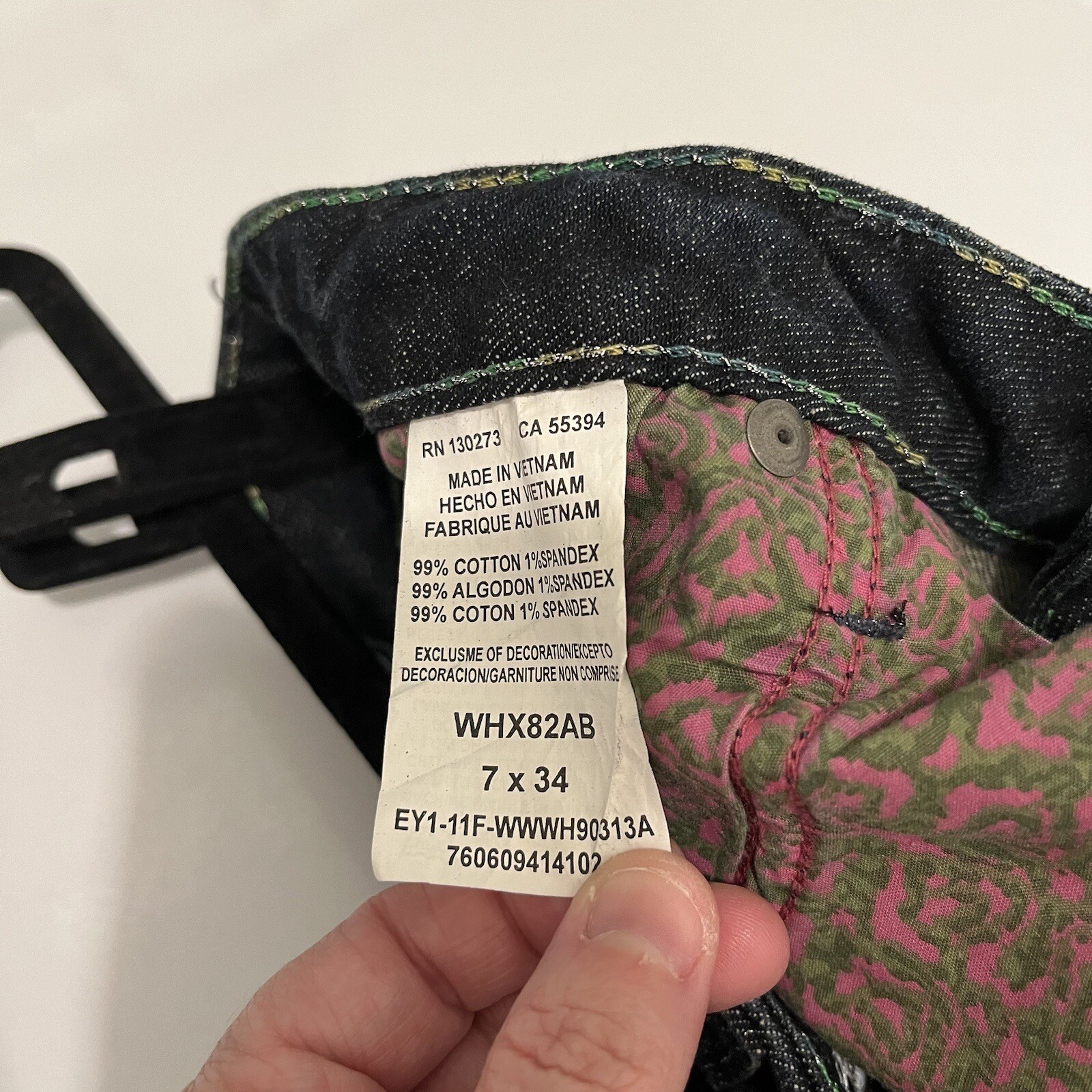 Rock 47 By Wrangler Jeans Womens Boot Cut Stretch Ultra Low Rise Blue Size 7X34 thumbnail 9