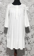 SoieRose 100 Cotton Long Sleeves Victorian Nightgown with Embroidery - SR-1023