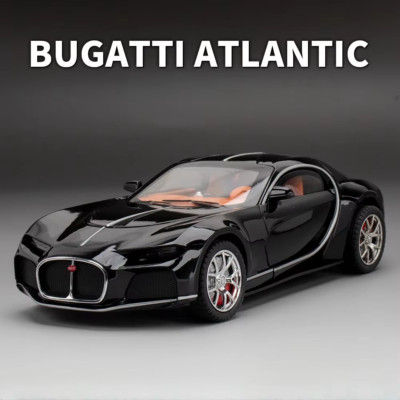  Bugatti Atlantic Toys Model Car Alloy Diecasts Model Vehicle with Light Sound S