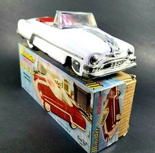Amartoy 1950s Tin Friction Pontiac 10" White Convertible Minister Deluxe MIB