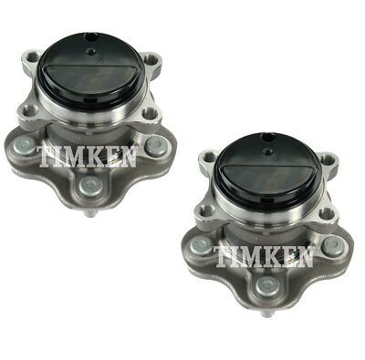 Pair Set of 2 Rear Timken Wheel Bearing & Hub Kit for Nissan Juke Leaf FWD