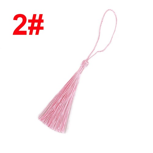 20 Pcs Silky Tassels 8+5cm For Bookmarks Key Sewing Costume jewellery Decoration - Picture 12 of 47