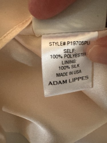 Adam Lippes Duchess Satin Fluted Dress Floral Structured Size 12 NWT Classic - Picture 15 of 16
