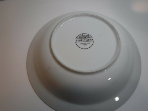 Mikasa Fine China Dresden Rose Blue Floral Porcelain Serving Bowl 9 inches - Picture 4 of 5