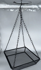 Hanging Bird Feeder Tray Platform Metal Mesh Seed Tray for Bird Feeding Outdoor