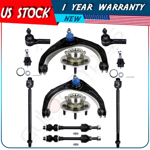 Front Upper Control Arms Tie Rod Wheel Hub Bearings For 20062008 Dodge