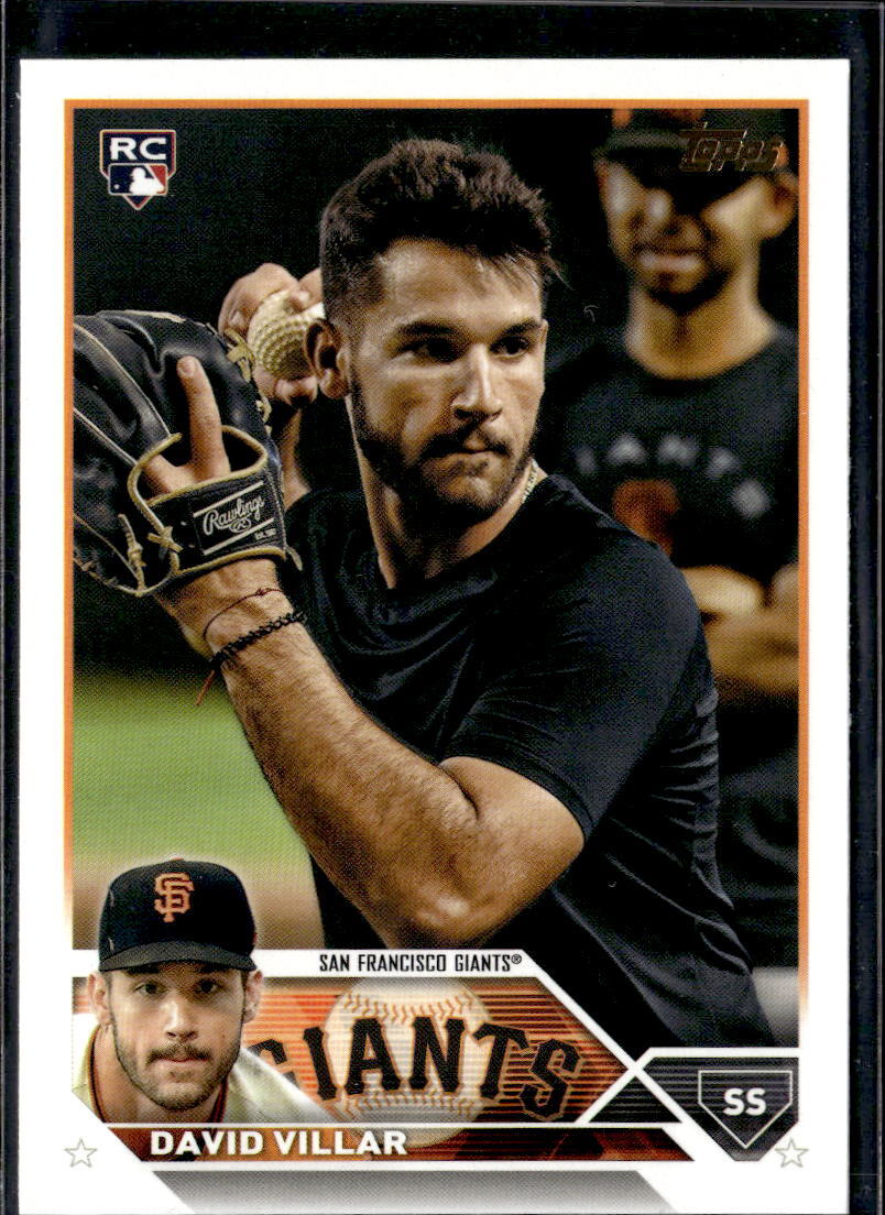 2023 Topps #277 David Villar Golden Mirror Image Variation SSP Rookie Giants
