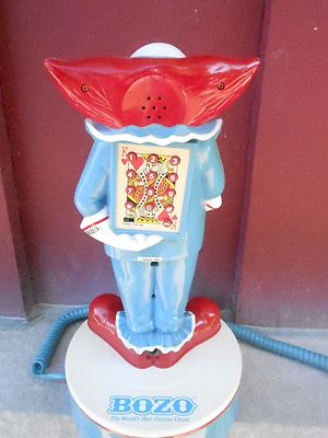 ♪Bozo the Clown/Phone(80s) World Famous Bozo the Clown Novelty Phone - Oldphoneworks