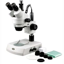 AmScope 3.5X-180X Trinocular Stereo Zoom Microscope with Dual Halogen Lights