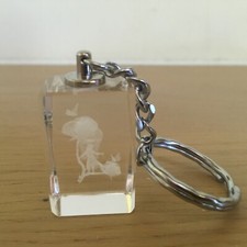 FAIRY AND ROSE FUSED GLASS KEY FOB