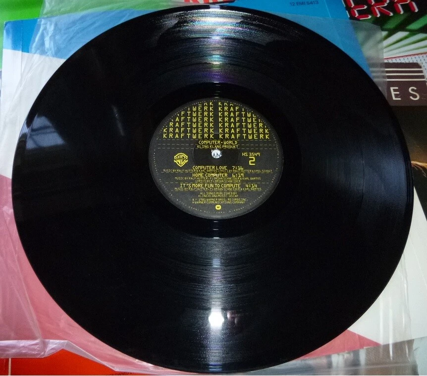 KRAFTWERK COMPUTER WORLD LP ORIGINAL 1981 WINCHESTER PRESSING WARNER BROS HS3549 Foto 4 de 4