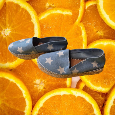Steve Madden Tazz  Blue with White Stars Size 7.5