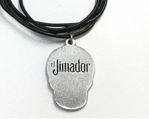 El Jimador Tequila Sugar Skull Necklace Silver Charm Adjustable - Picture 3 of 4