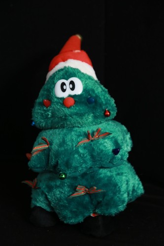 animated plush christmas tree