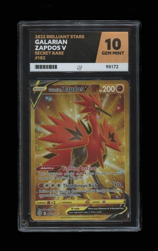 Galarian Zapdos V graded ACE 10 for sale on eBay