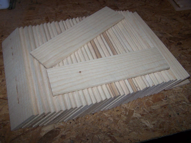 GREEN VALLEY WOOD PRODUCTS TEN (10) THIN KILN DRIED SANDED MAPLE 12" X 3" X 1/4" LUMBER WOOD