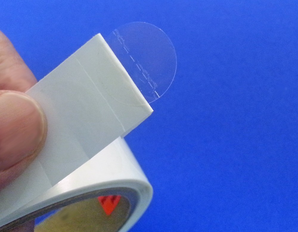 OliveBird [9 Rotoli, 9.000 Etichette] Etichette Rotonde Trasparenti Adesive Di 30 Mm / 3 Cm Di