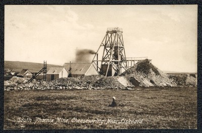 South Phoenix Kupfer/Zinn Mine Käsering Liskeard Bodmin Moor Cornwall um 1908