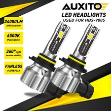 AUXITO HB3/9005 LED Headlight Bulb Conversion Kit High Beam Wireless Fanless USA