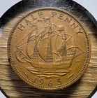Photo of a 1965 Elizabeth II Half Penny from an eBay listing that sold on Jun 4, 2026