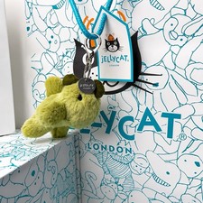 Jellycat Small Bashful Dino Bag Charm With Tags And Dustbag