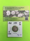 1940 Canadian 10c Dime .8 Silver George VI  AG  HIGHER GRADE.  TRENDING AT $5.5