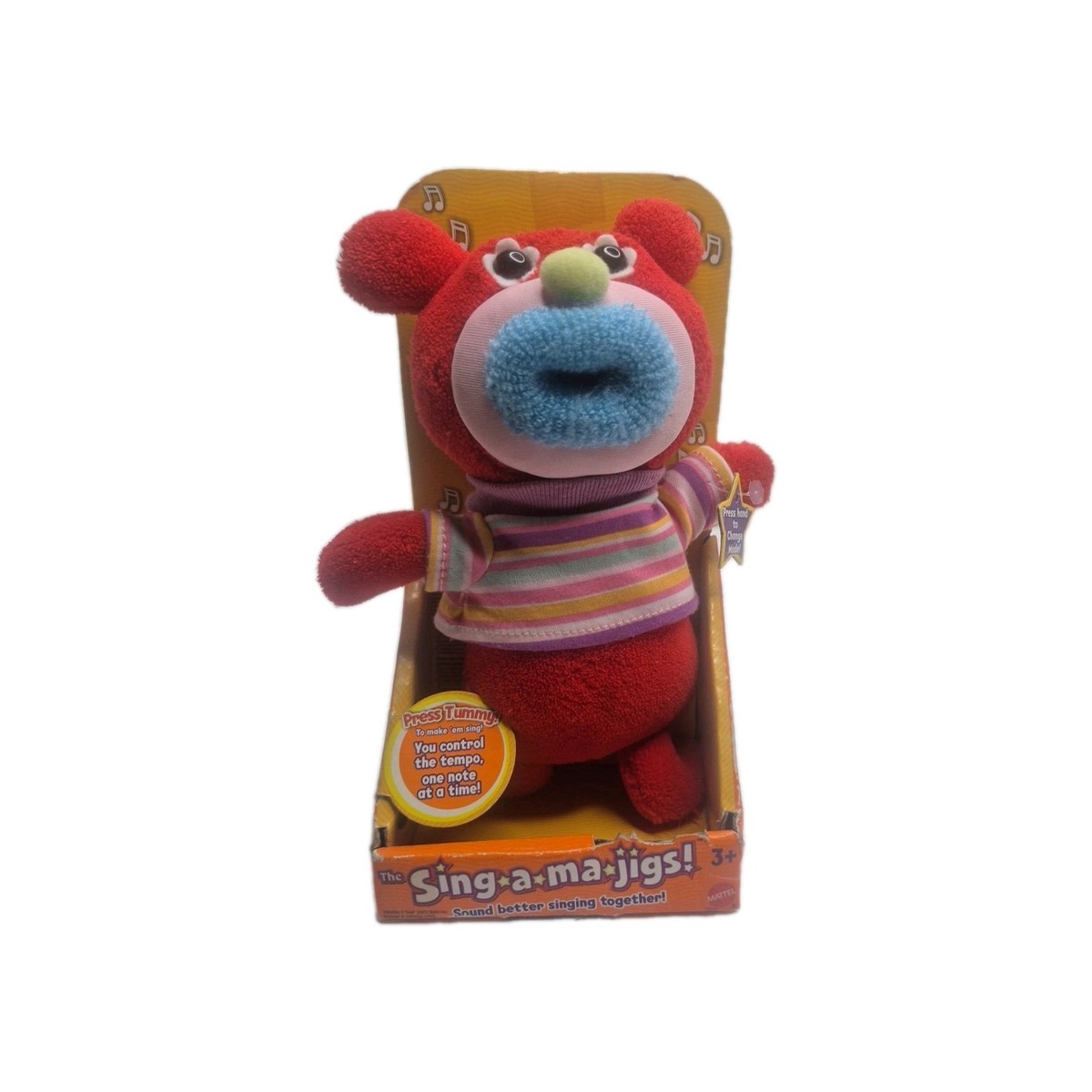 Set of 2 Fisher Mattel The Sing-a-ma-jigs Yellow/ Teal Works