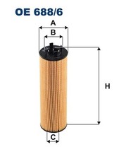 Ölfilter FILTRON OE 688/6 Filtereinsatz für VW PASSAT B8 3G2 CB2 Variant 3G5 CB5
