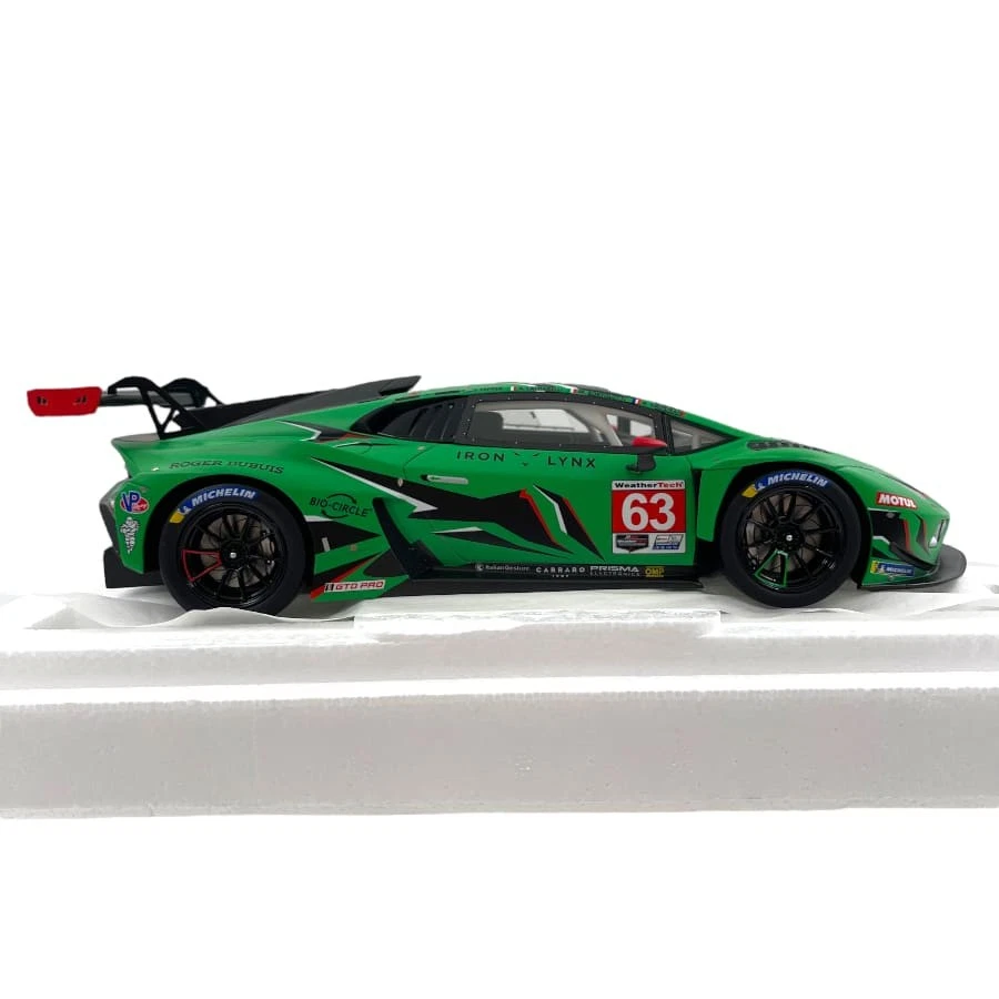 Modellino Auto Top Speed 1/18 Lamborghini Huracan GT3 Evo2 #63 2023 Imsa Dayt... - Immagine 3 di 4