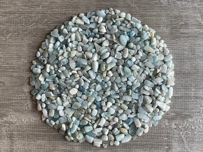 Aquamarine Chips   Natural Mini Aquamarine Stones, Crushed Undrilled Aquamarine,