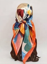 Ladies Elegant Floral Silk Scarf. 100 % Mulbe...