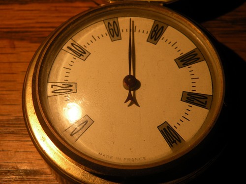 Vintage Gold Coin Brass Case Napoleon I Bonaparte Decor Dial Thermometer France - Picture 10 of 12