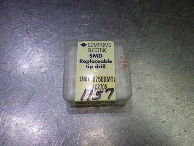 Sumitomo 3/4'' Carbide Drill Tip Insert QTY1 SMDT07500MTL ACZ70S (LOC2812B)