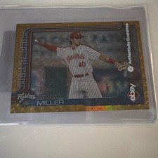 Marketplace image: 2025 Topps Pro Debut Foilfractor Superfractor 1/1 Aidan Miller Rookie