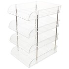 Desk Bookshelf Organiser Desktop Storage Box Document Sorter Rack
