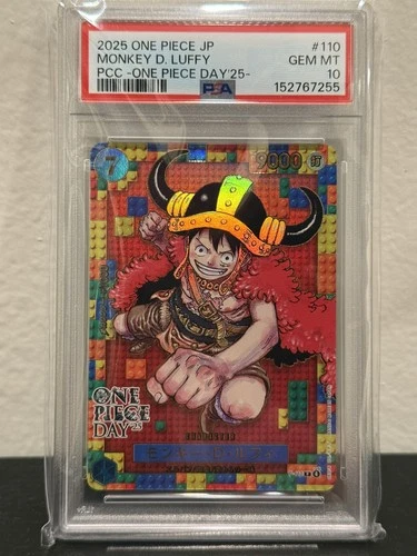 PSA 10 One Piece Card Monkey D. Luffy P-110 ONE PIECE DAY 25 Japanese