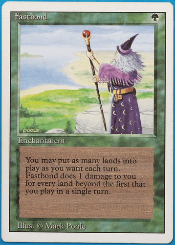 Fastbond Revised HEAVILY PLD (Rare Reserved List MTG Magic Card) (ID# 498442) - Picture 1 of 2