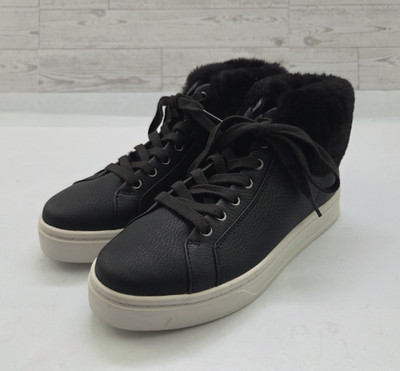 Kookaburra by UGG Women s Ankle Boots Size 6.5 Black Leather Lace Up Faux Fur